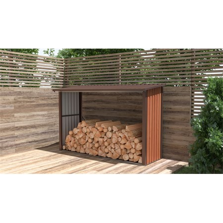 Wood shed G21 WOH 335 242x89cm Brown