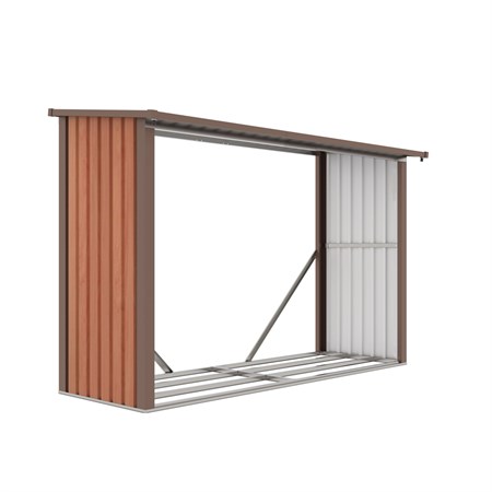Wood shed G21 WOH 335 242x89cm Brown