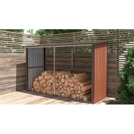 Wood shed G21 WOH 682 302x119cm Brown