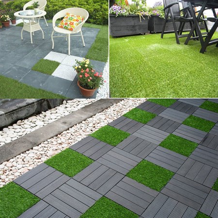 Garden tiles GARDEN OF EDEN 11547 artificial grass 11pcs