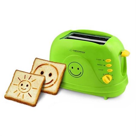 Toaster ESPERANZA Smiley Green EKT003