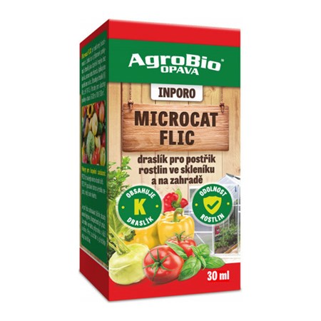 Prípravok na postrek rastlín v skleníku AGROBIO Inporo Microcat Flic 30ml