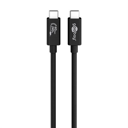 Kábel GOOBAY 61716 USB-C/USB-C 0,7m Black