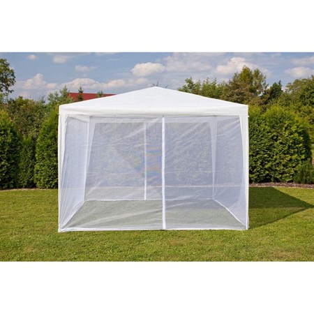 Mosquito net for party tent HAPPY GREEN 590x200cm White 2pcs