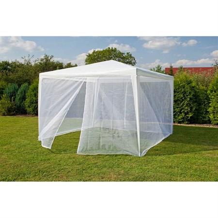 Mosquito net for party tent HAPPY GREEN 590x200cm White 2pcs