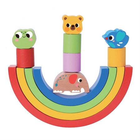 Children's puzzle DVĚDĚTI Balancing rainbow with animals