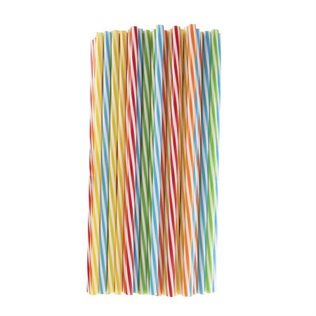 Plastic straw ORION 50pcs mix colors for repeated use