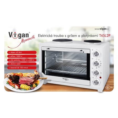 Oven VIGAN Mammoth T45L2P  with two plates