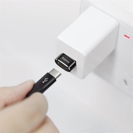 Redukcia USB - USB-C BASEUS CAAOTG-01 Black