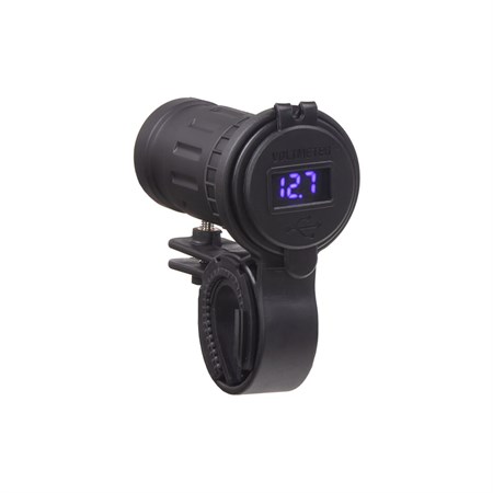 USB charger STU 34705 with voltmeter for motorcycle