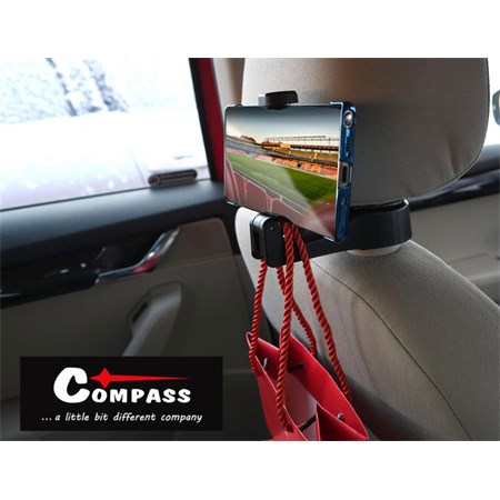 Phone holder COMPASS 06254 headrest