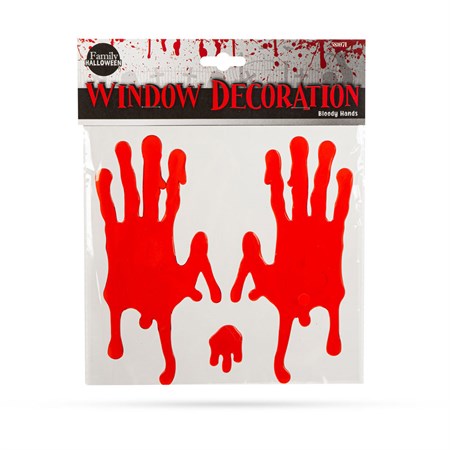 Gel window sticker FAMILY 58107L Halloween - bloody hands