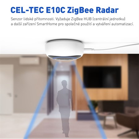 Smart human presence sensor CEL-TEC E10C ZigBee Tuya