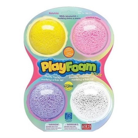 Plastelína guličková PlayFoam 4 farby 29009269