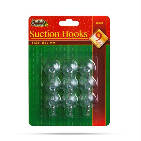 Hanger with suction cup FAMILY 58538 9 pcs