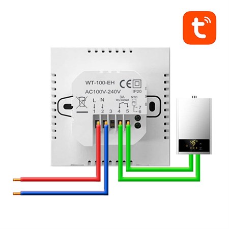 Smart thermostat for heating boilers AVATTO ZWT100 ZigBee Tuya