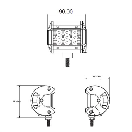 Light for working machines LED STU wl-8731
