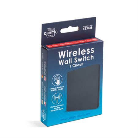 Wireless switch DELIGHT 55348B one-button Kinetic