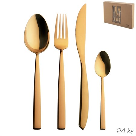 Cutlery set ORION Gold 24pcs