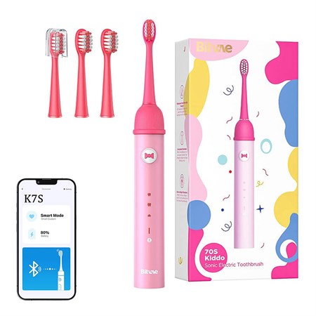 Children's toothbrush BITVAE BVK7S Pink