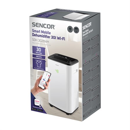 Smart air dehumidifier SENCOR SDH 3028WH 30l WiFi