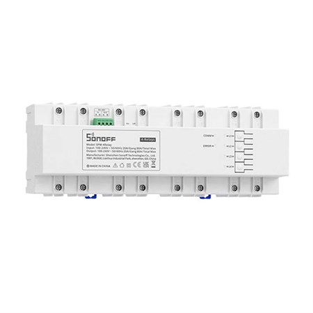 Smart prepínač na DIN lištu SONOFF SPM-4Relay WiFi