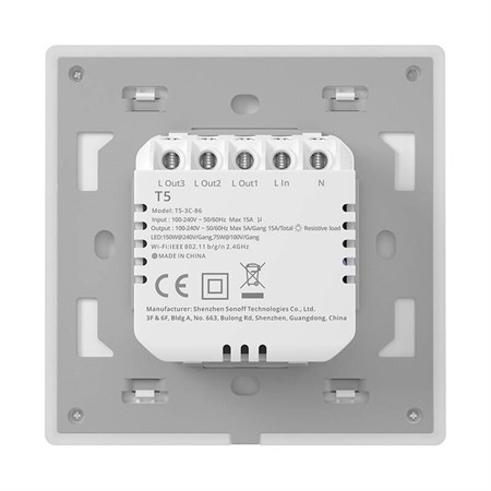 Smart light switch SONOFF TX T5 2C WiFi