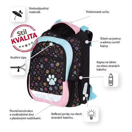 School backpack STIL Paws