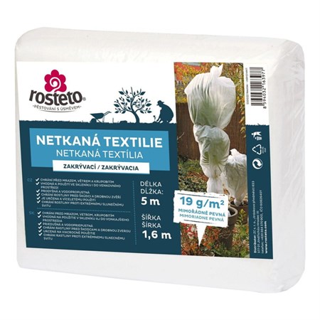 Netkaná textilie zakrývací Neotex ROSTETO 19g 1,6x5m bílá