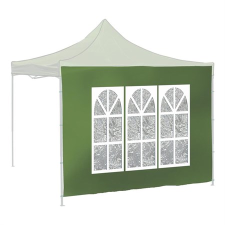 Side panels for party tent CATTARA 13341 Window Waterproof 2x3m 420D green