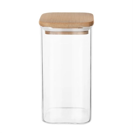 Jar ORION glass/bamboo 1,7l square