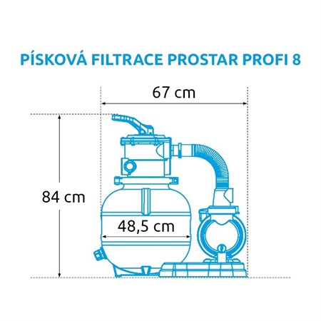 Filtrácia piesková MARIMEX ProStar Profi 8 638222