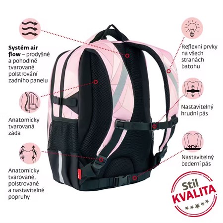 STIL Diamond midi school backpack
