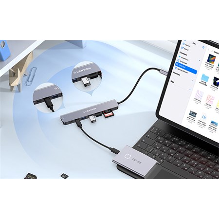 USB hub LENTION CE18s 8v1