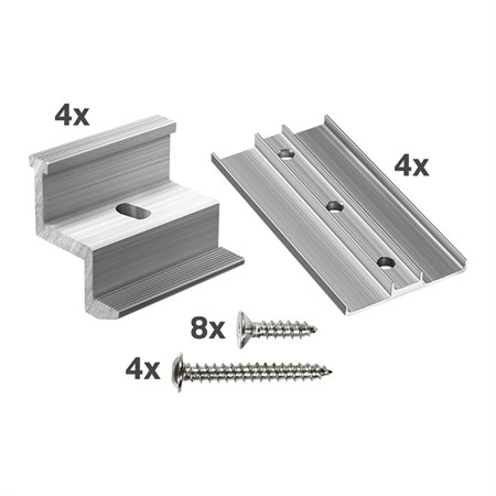 Accessories for solar holders for panels w. 1038 mm, thickness 30 mm