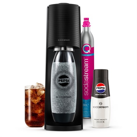 SodaStream set Terra Black Pepsi Zero Megapack