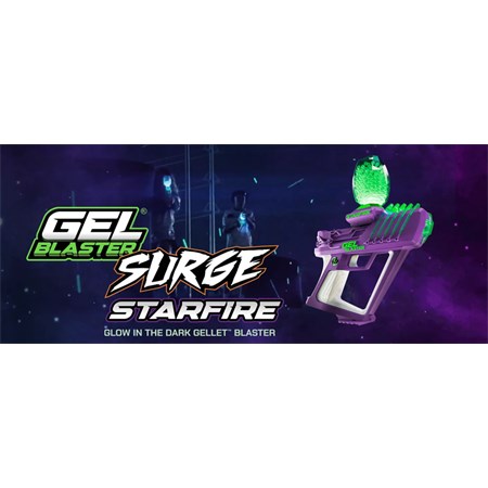 Dětská pistole GEL BLASTER STARFIRE Glow in the dark na vodní kuličky