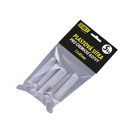 Sítka pro kotvení do dutých materiálů DEBBEX 5ks 15x85mm M10–M12