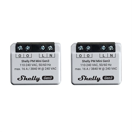 Smart Switch SHELLY PM Mini Gen3 WiFi 2pcs