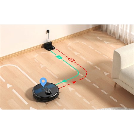 Robot vacuum cleaner LUBLUELU SL60D Black Tuya | TIPA.EU