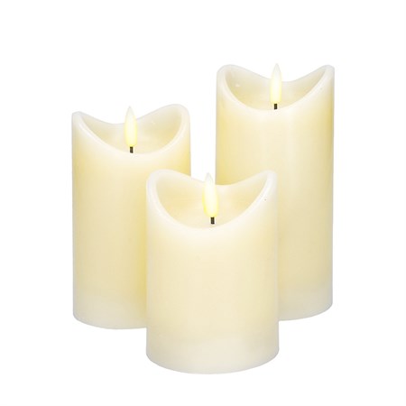 Wax LED candle SOLIGHT 1V279 set of 3 pcs