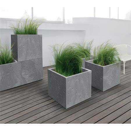 Květináč SIERRA SQUARE BETON EFFECT marengo 38,5cm