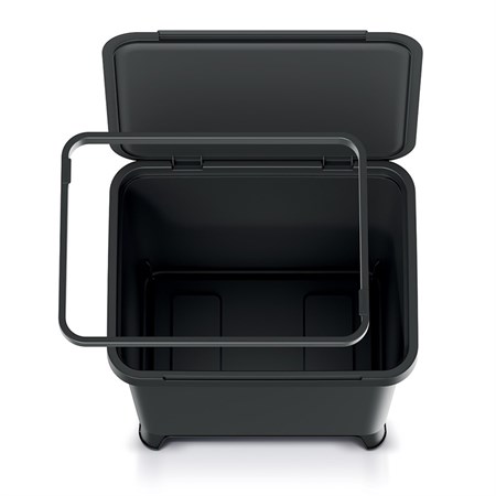 Trash bin SYSTEMA black 29l