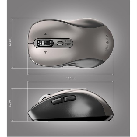 Wireless mouse YENKEE YMS 2010SR Gyro Dual mode