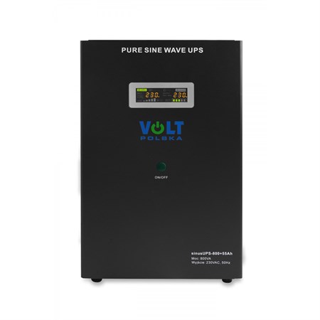 Backup power supply VOLT Sinus UPS 800 12V 230V 800W + baterie 55Ah Black