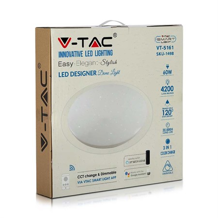 Smart LED lamp V-TAC VT-5161 60W WiFi