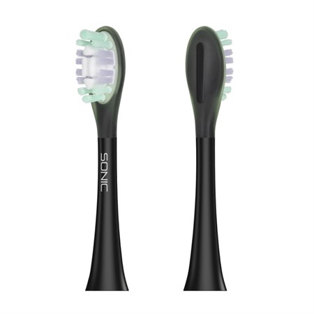 Toothbrush heads TEESA Sonic Elite Black soft
