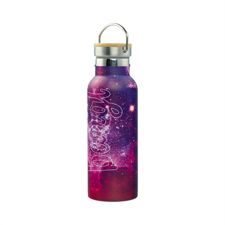 Termoláhev BAAGL Galaxy 500ml s bambusovým víčkem