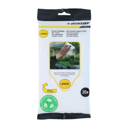 Lemon glass wipes DUNLOP 20pcs