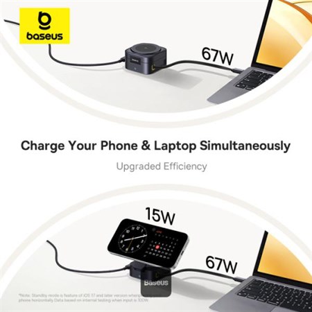 Wireless charger BASEUS Picogo Series Qi2 2in1